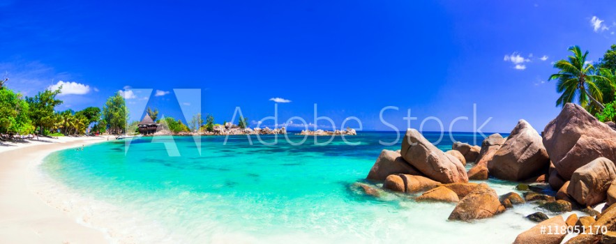 Picture of amazing tropical holidays in paradise beaches of SeychellesPraslin